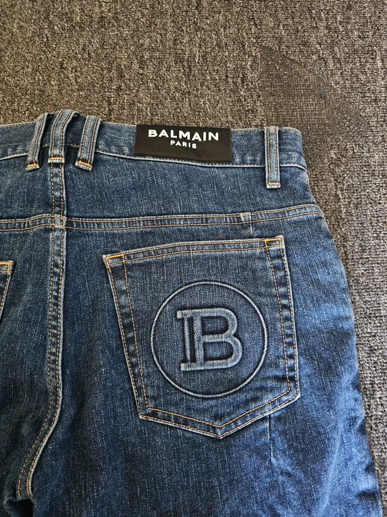 Balmain Balmain Moto Denim Jeans Altered Hem-yf Size US 32 / EU 48 - 4 Thumbnail