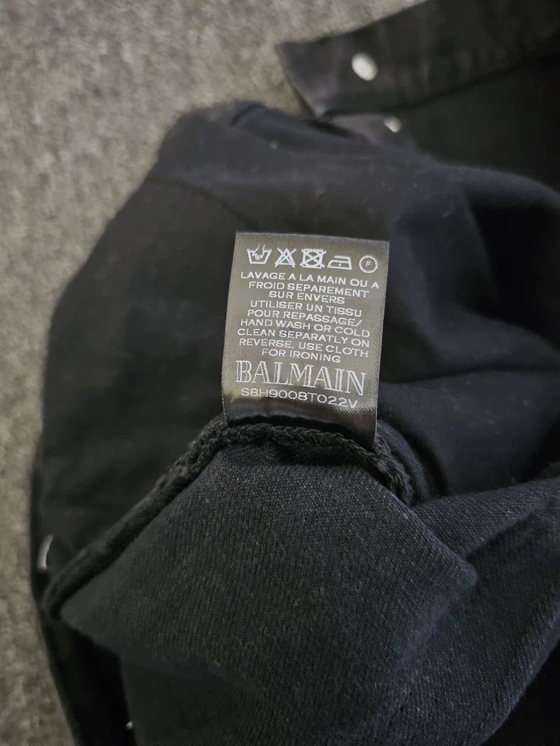 Balmain Balmain Distressed Black Denim Jeans-yf Size US 36 / EU 52 - 7 Thumbnail