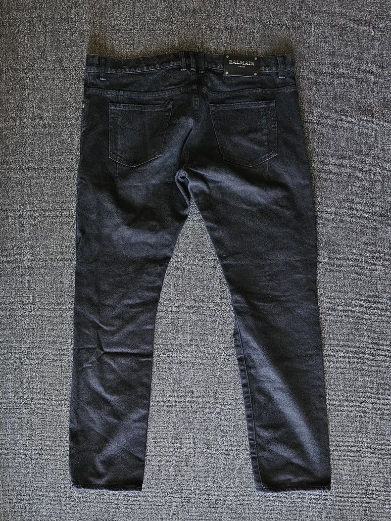 Balmain Balmain Distressed Black Denim Jeans-yf Size US 36 / EU 52 - 4 Thumbnail