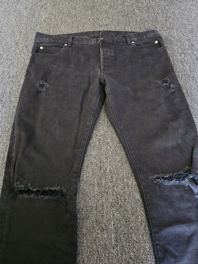 Balmain Balmain Distressed Black Denim Jeans-yf Size US 36 / EU 52 - 2 Thumbnail