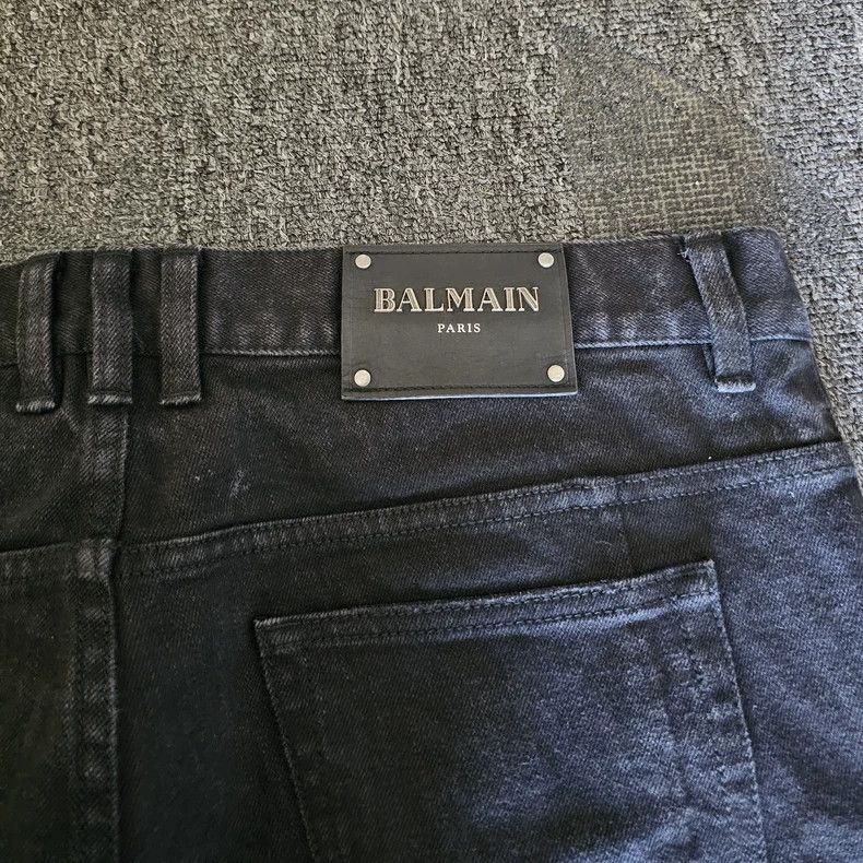 Balmain Balmain Distressed Black Denim Jeans-yf Size US 36 / EU 52 - 5 Thumbnail
