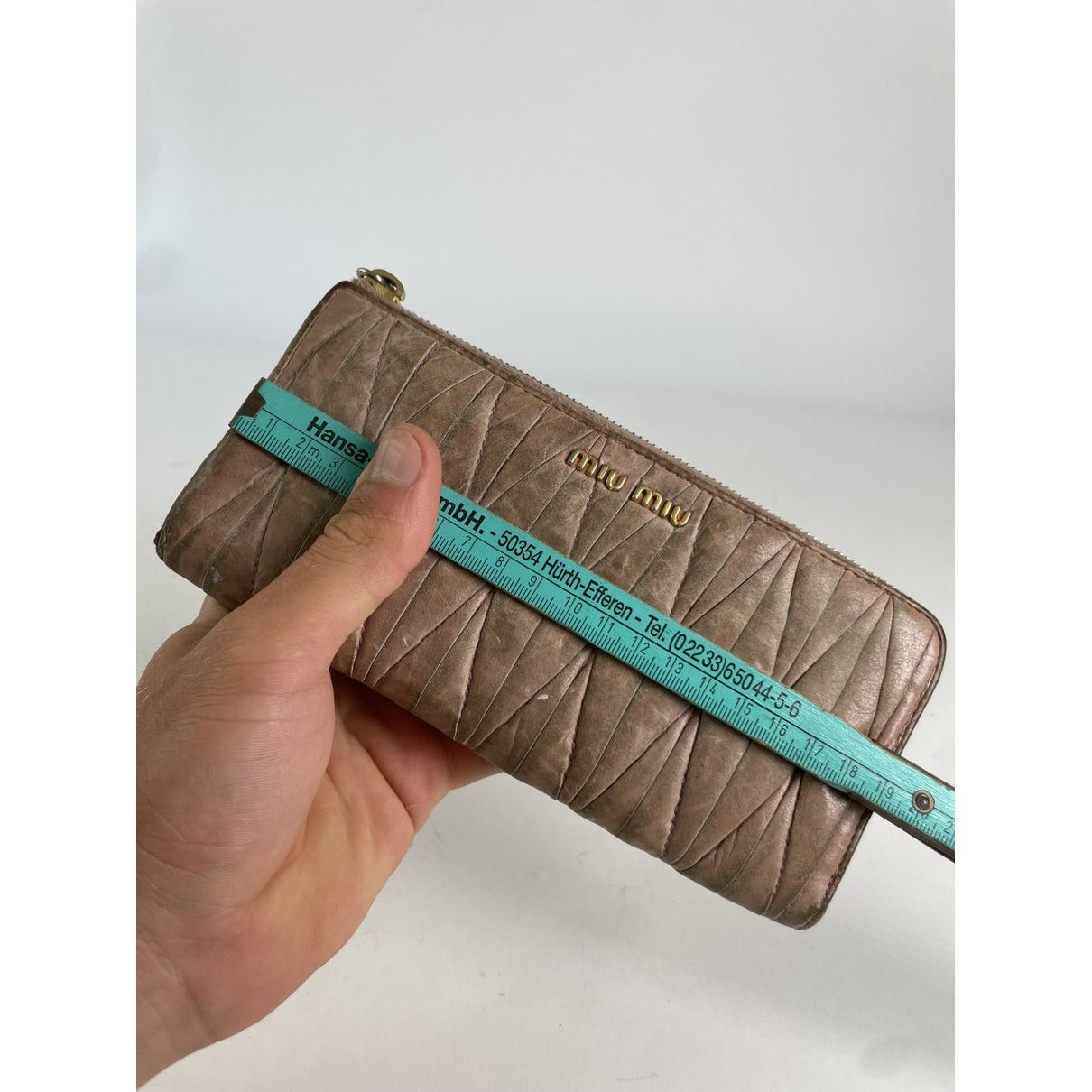 Miu Miu Beige Leather Wallet Size ONE SIZE - 5 Thumbnail