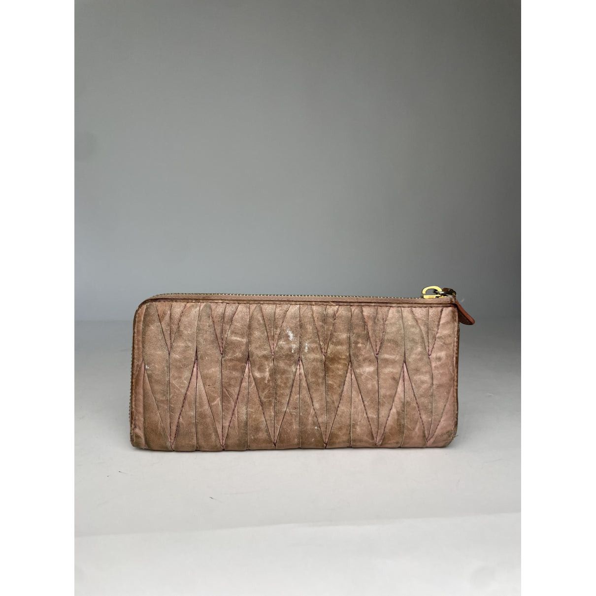 Miu Miu Beige Leather Wallet Size ONE SIZE - 2 Thumbnail