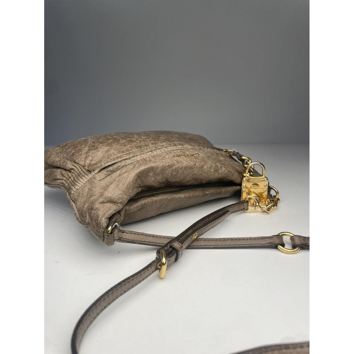 Miu Miu Bow bag Brown Leather Handbag Size ONE SIZE - 4 Thumbnail