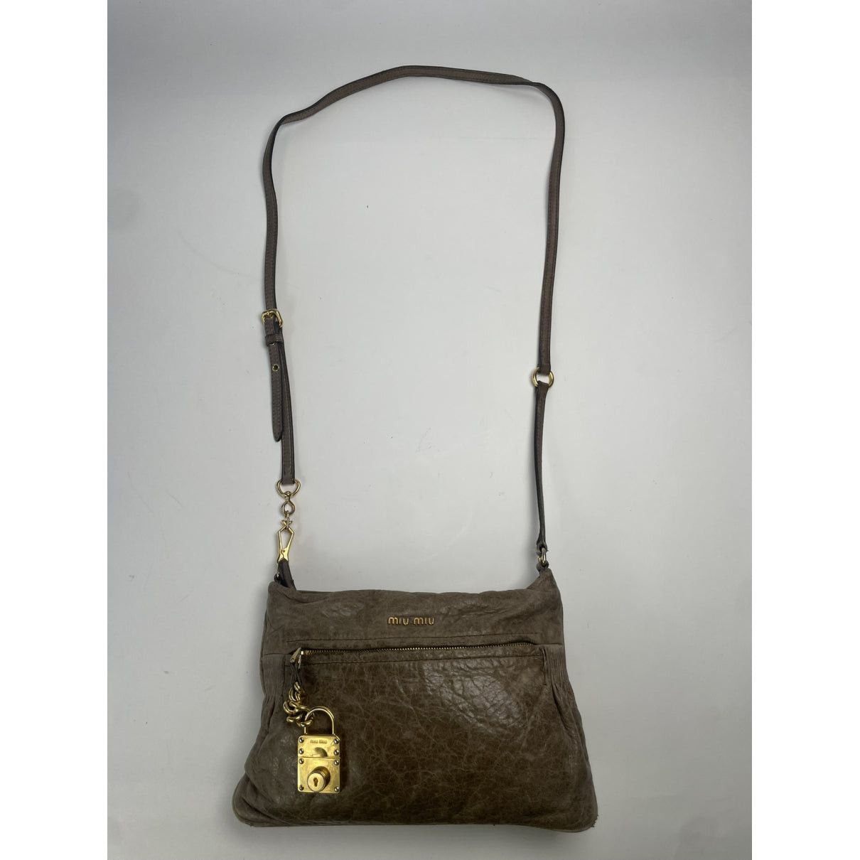 Miu Miu Bow bag Brown Leather Handbag Size ONE SIZE - 3 Thumbnail