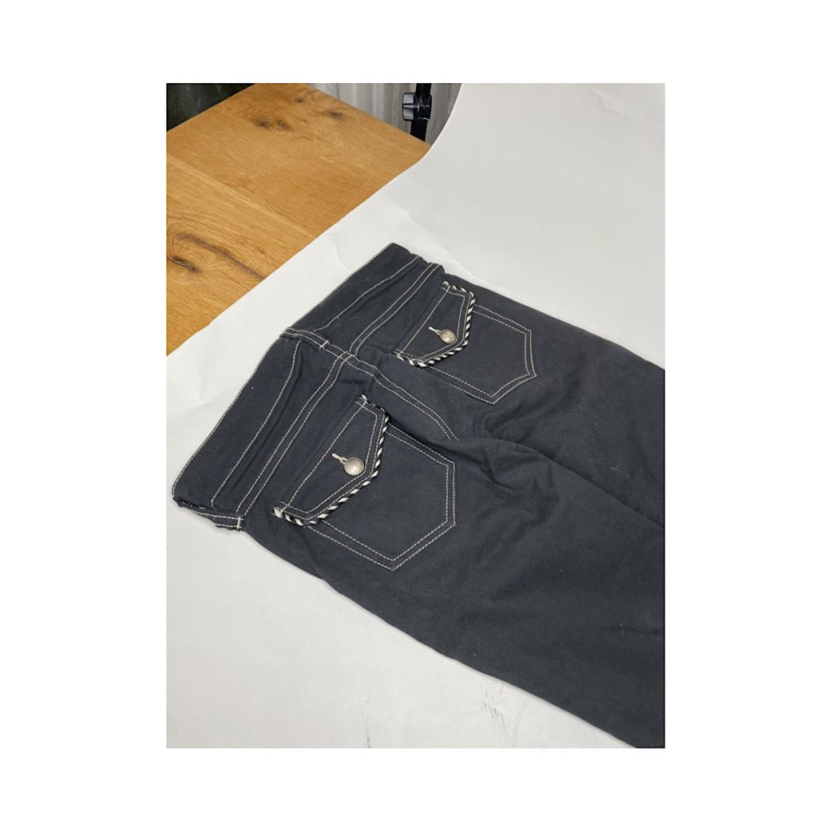Isabel Marant Black Cotton Jean Size 24" / US 00 / IT 34 - 5 Thumbnail