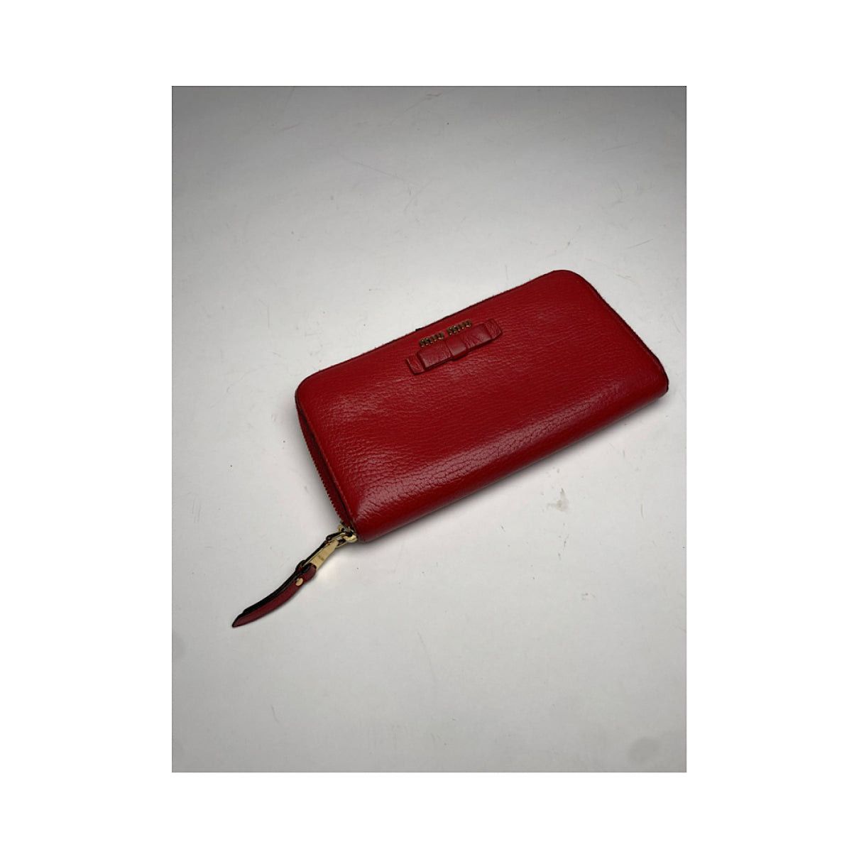 Miu Miu Red Leather Wallet Size ONE SIZE - 5 Thumbnail