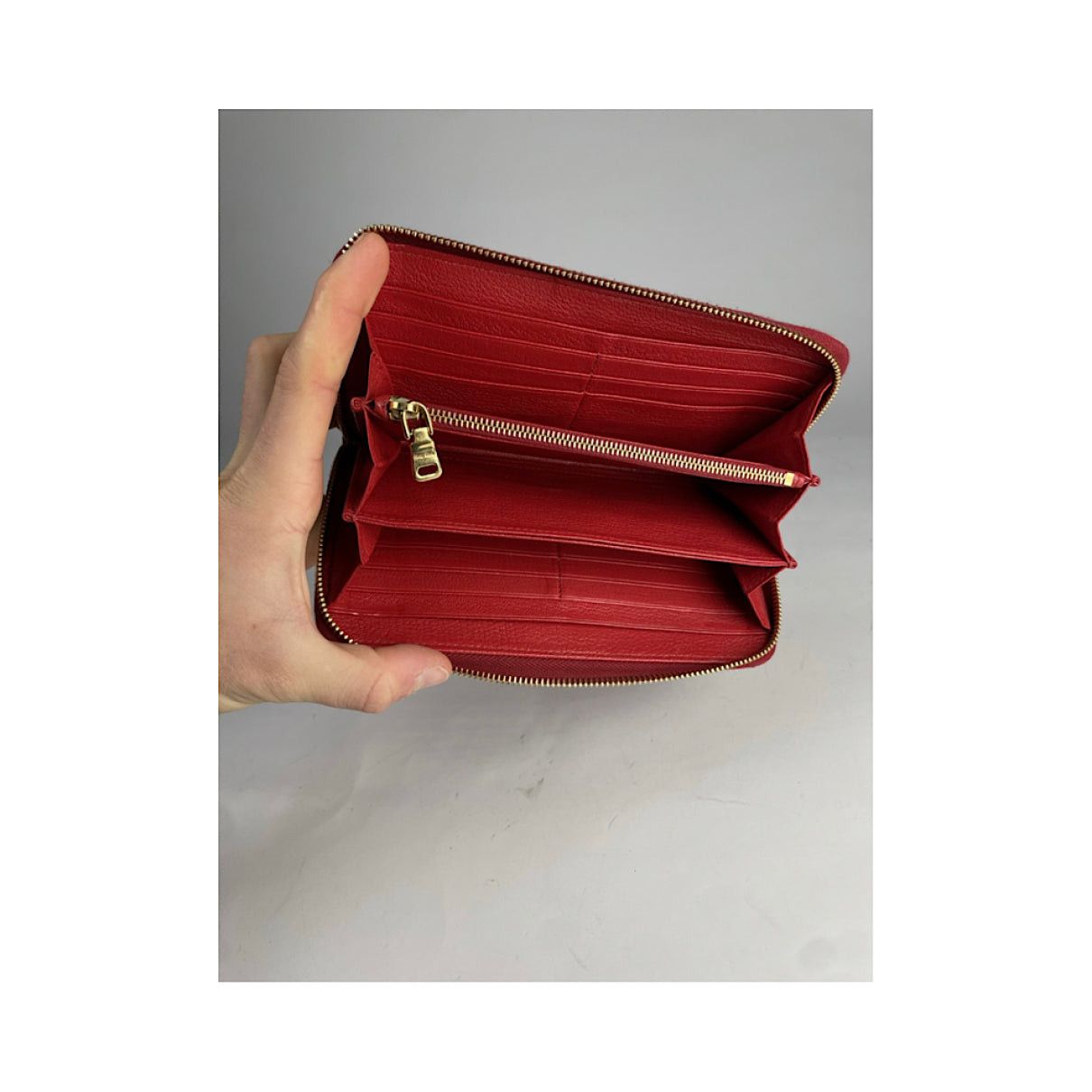 Miu Miu Red Leather Wallet Size ONE SIZE - 3 Thumbnail