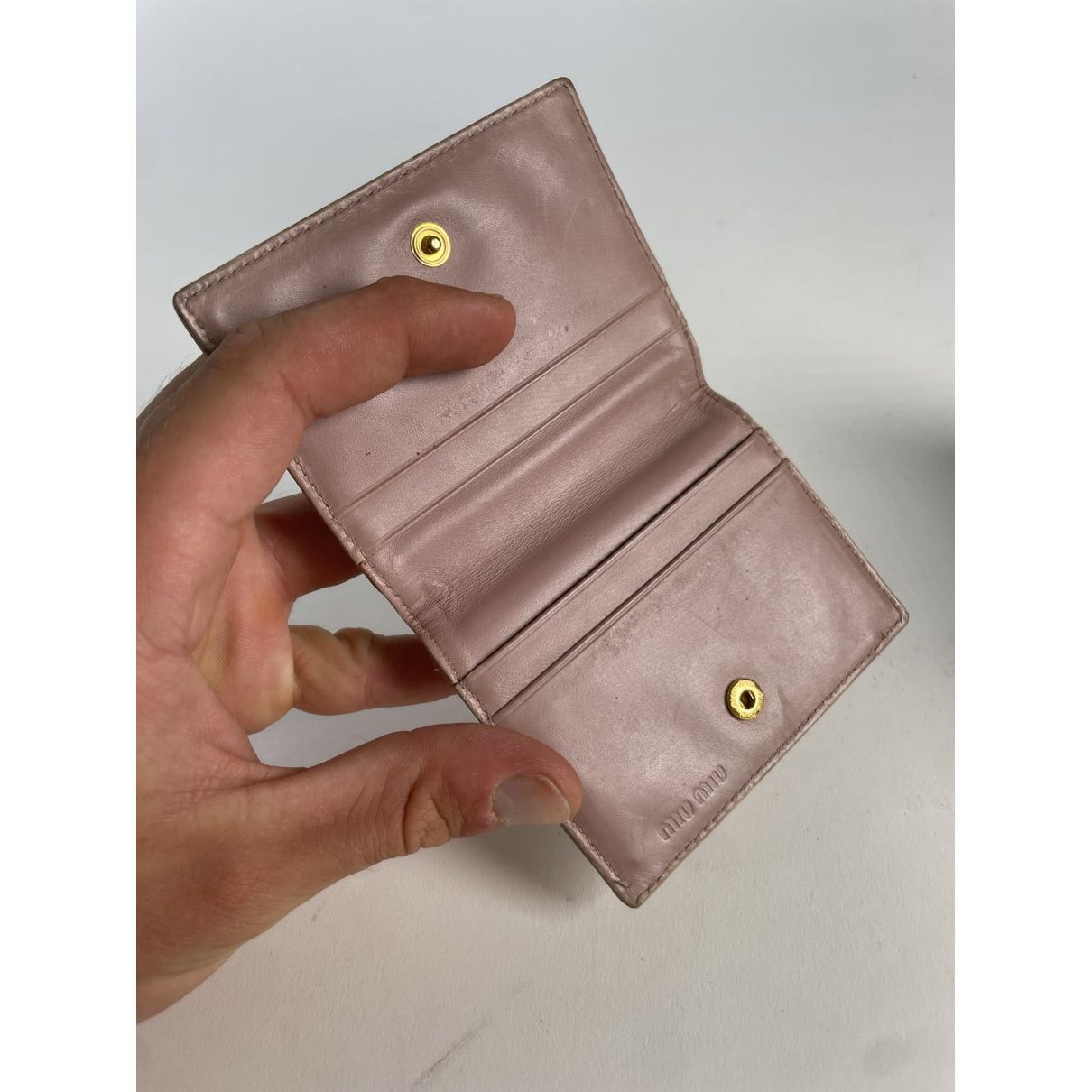 Miu Miu Brown Leather Purse Size ONE SIZE - 4 Thumbnail