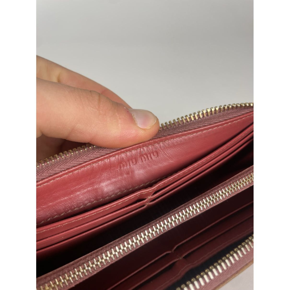 Miu Miu Orange Patent Leather Wallet Size ONE SIZE - 4 Thumbnail
