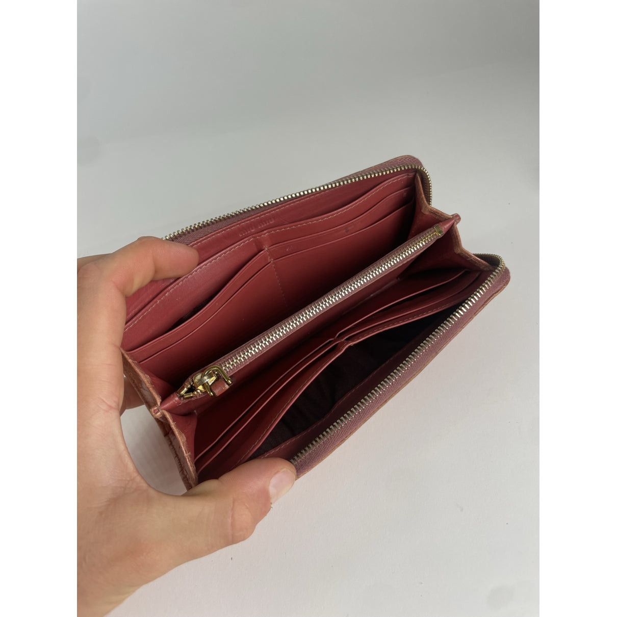 Miu Miu Orange Patent Leather Wallet Size ONE SIZE - 3 Thumbnail