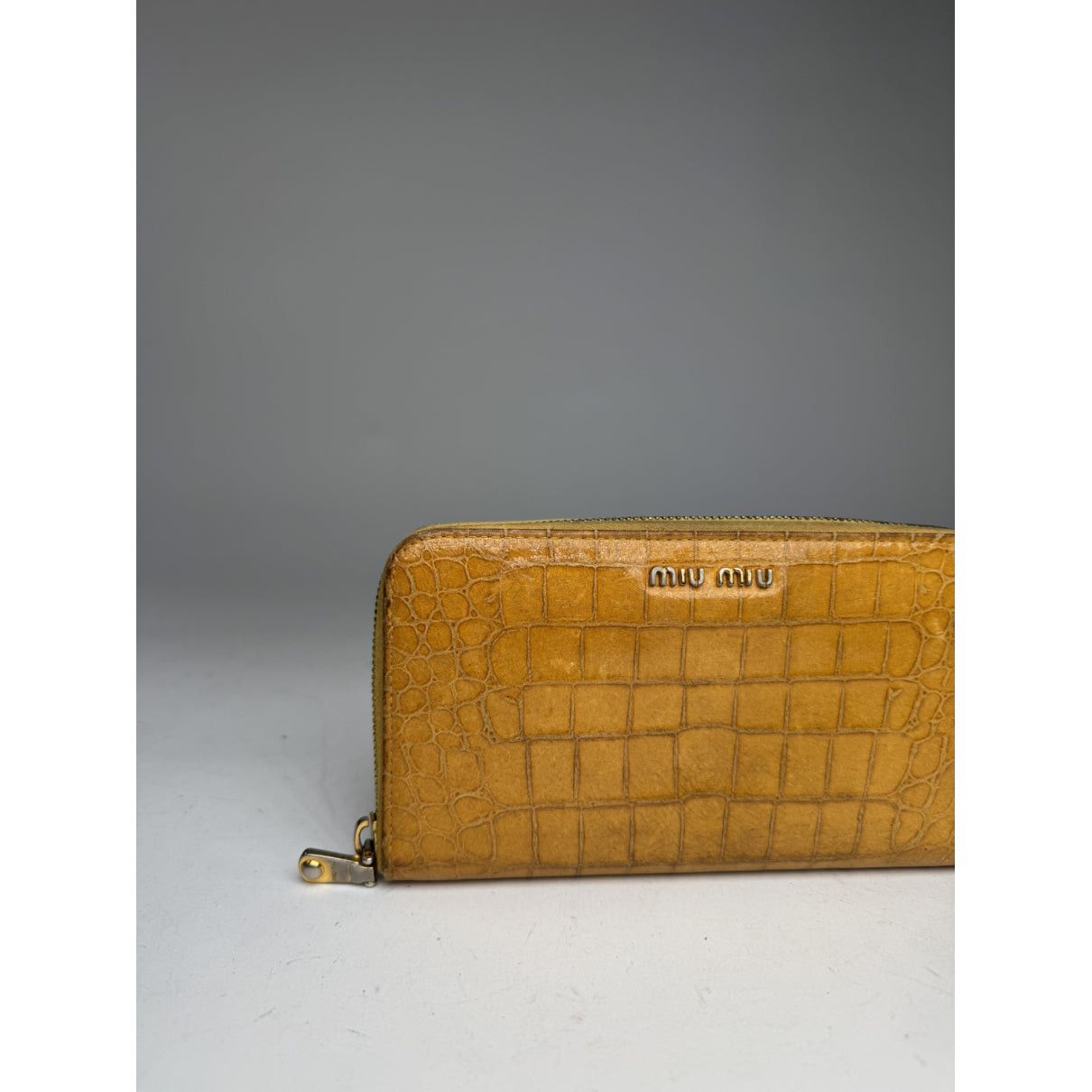Miu Miu Yellow Leather Wallet Size ONE SIZE - 5 Thumbnail