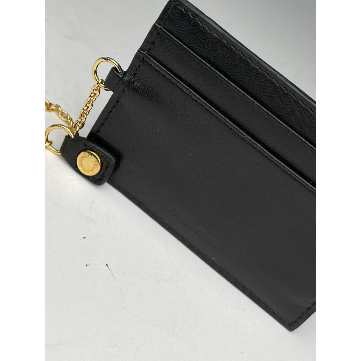 Miu Miu Black Leather Purse Size ONE SIZE - 2 Thumbnail