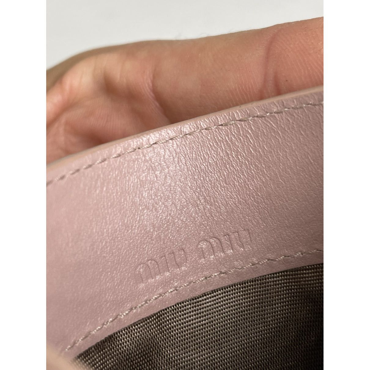 Miu Miu Beige Leather Purse Size ONE SIZE - 4 Thumbnail