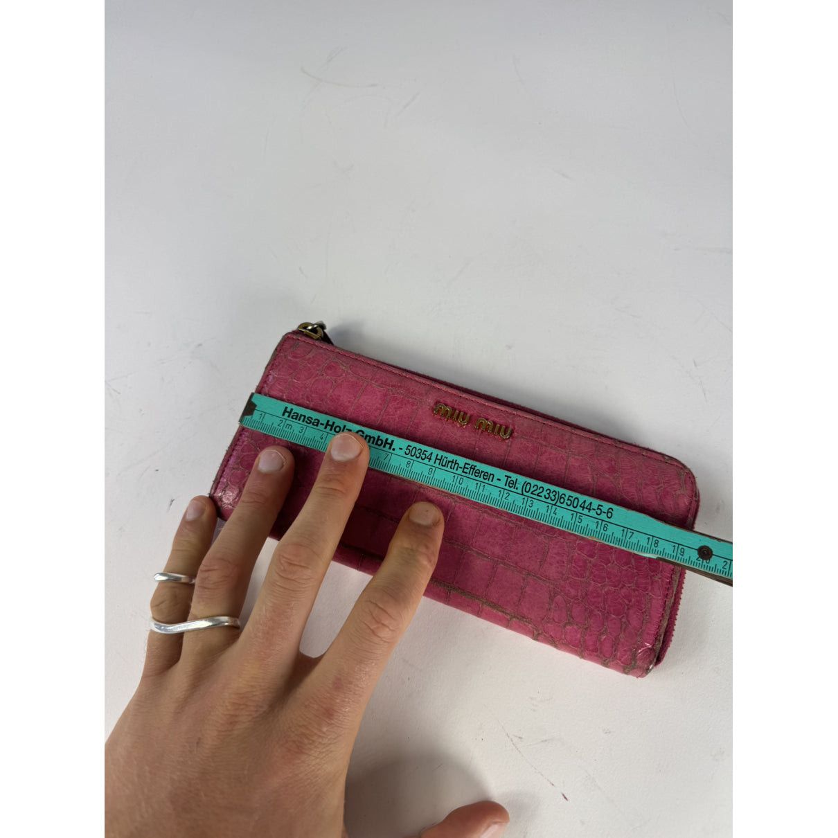 Miu Miu Pink Leather Wallet Size ONE SIZE - 5 Thumbnail