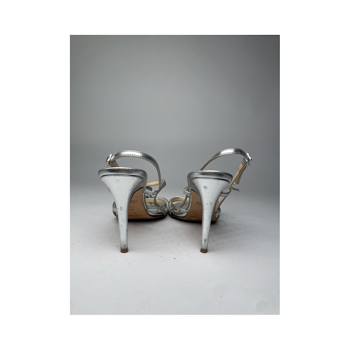 Kate Spade Silver Leather Heel Size US 8.5 / IT 38.5 - 5 Thumbnail