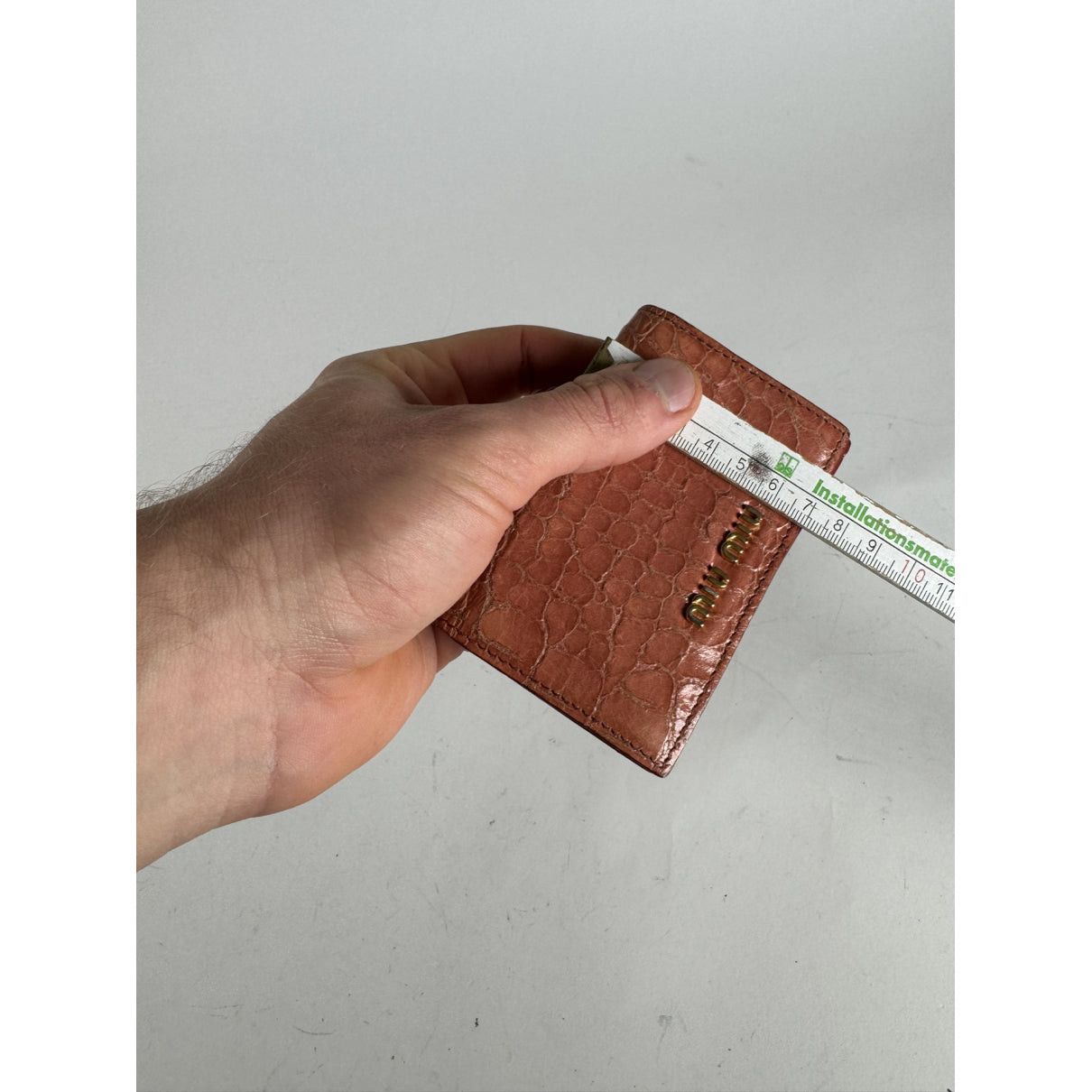 Miu Miu Orange Leather Purse Size ONE SIZE - 4 Thumbnail