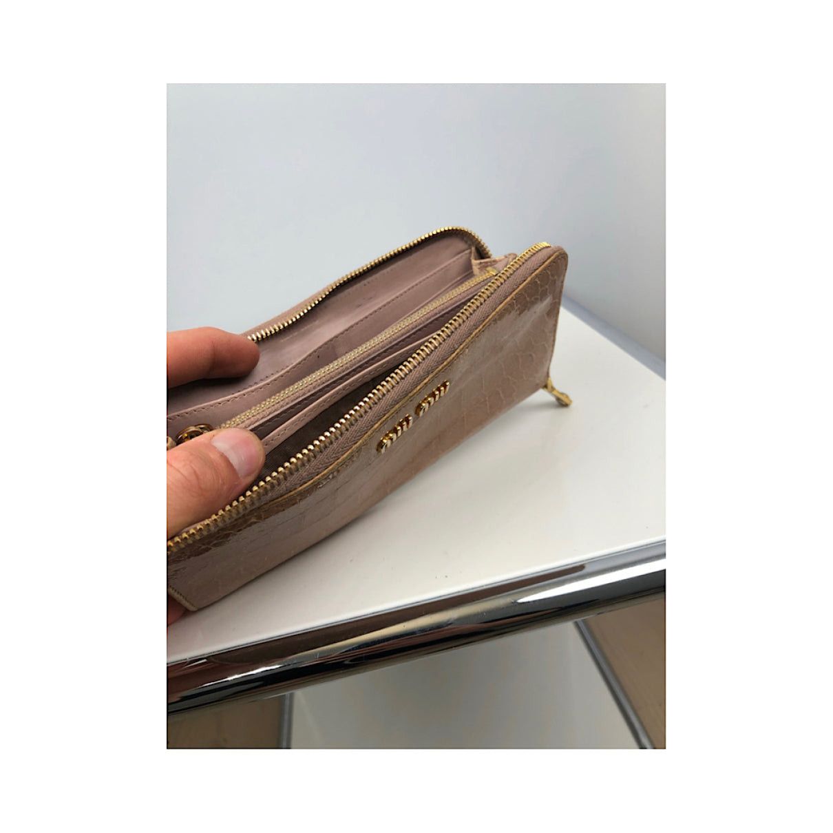 Miu Miu Brown Leather Wallet Size ONE SIZE - 2 Thumbnail