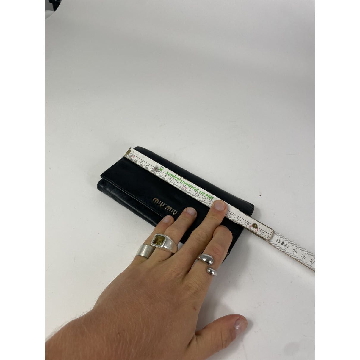 Miu Miu Black Leather Wallet Size ONE SIZE - 4 Thumbnail