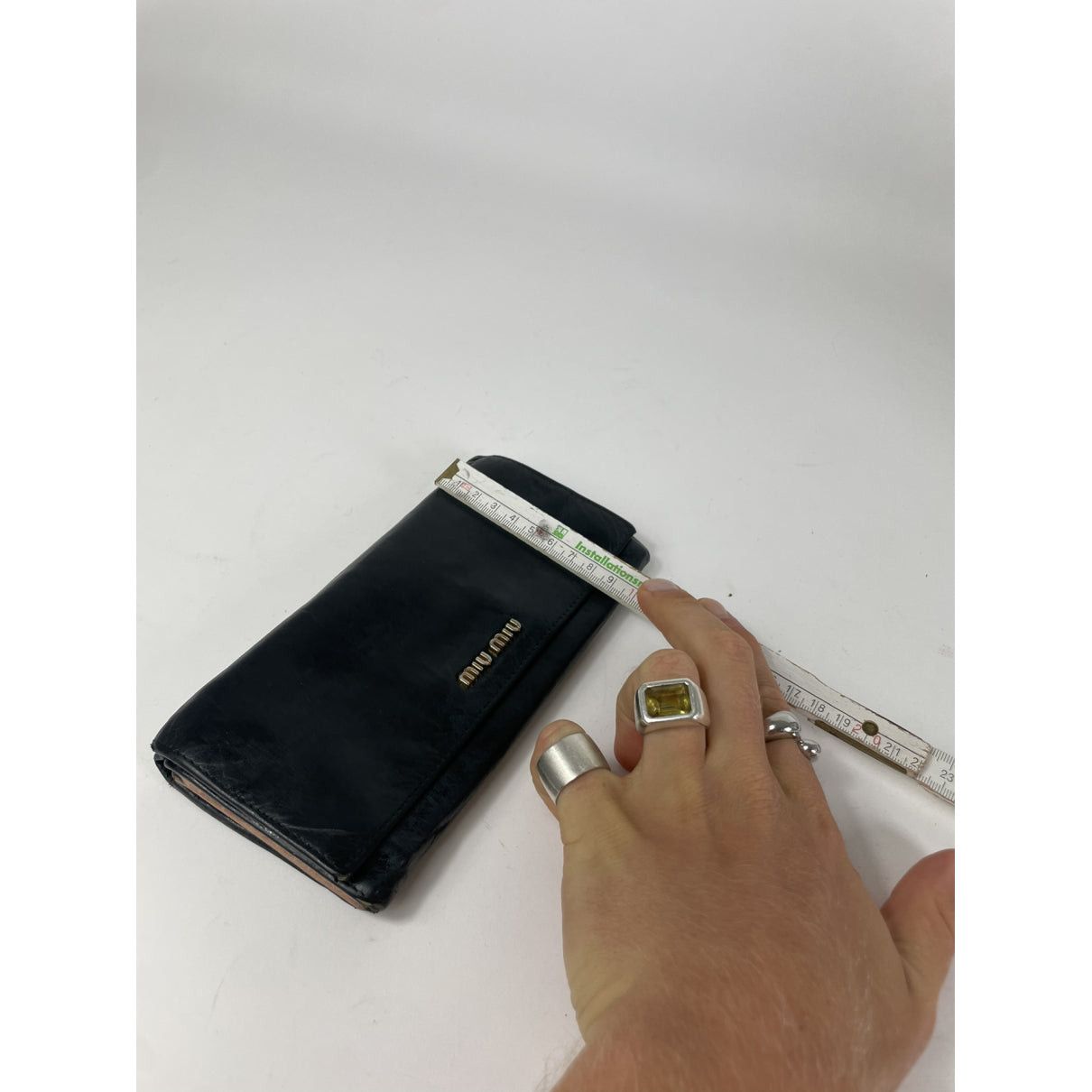 Miu Miu Black Leather Wallet Size ONE SIZE - 5 Thumbnail