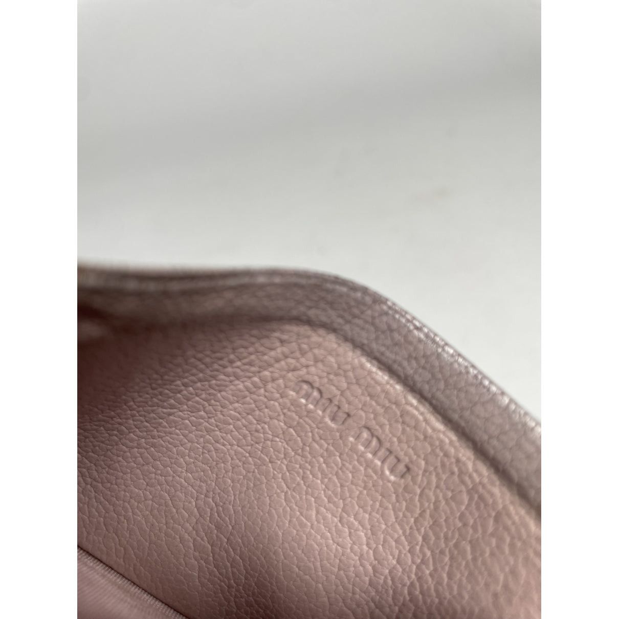 Miu Miu Beige Leather Purse Size ONE SIZE - 3 Thumbnail