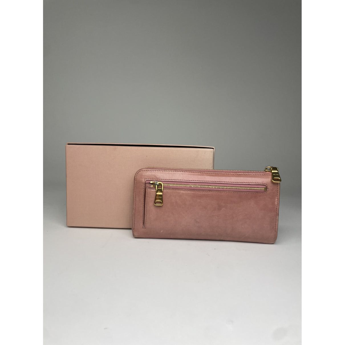Miu Miu Pink Leather Wallet Size ONE SIZE - 2 Thumbnail