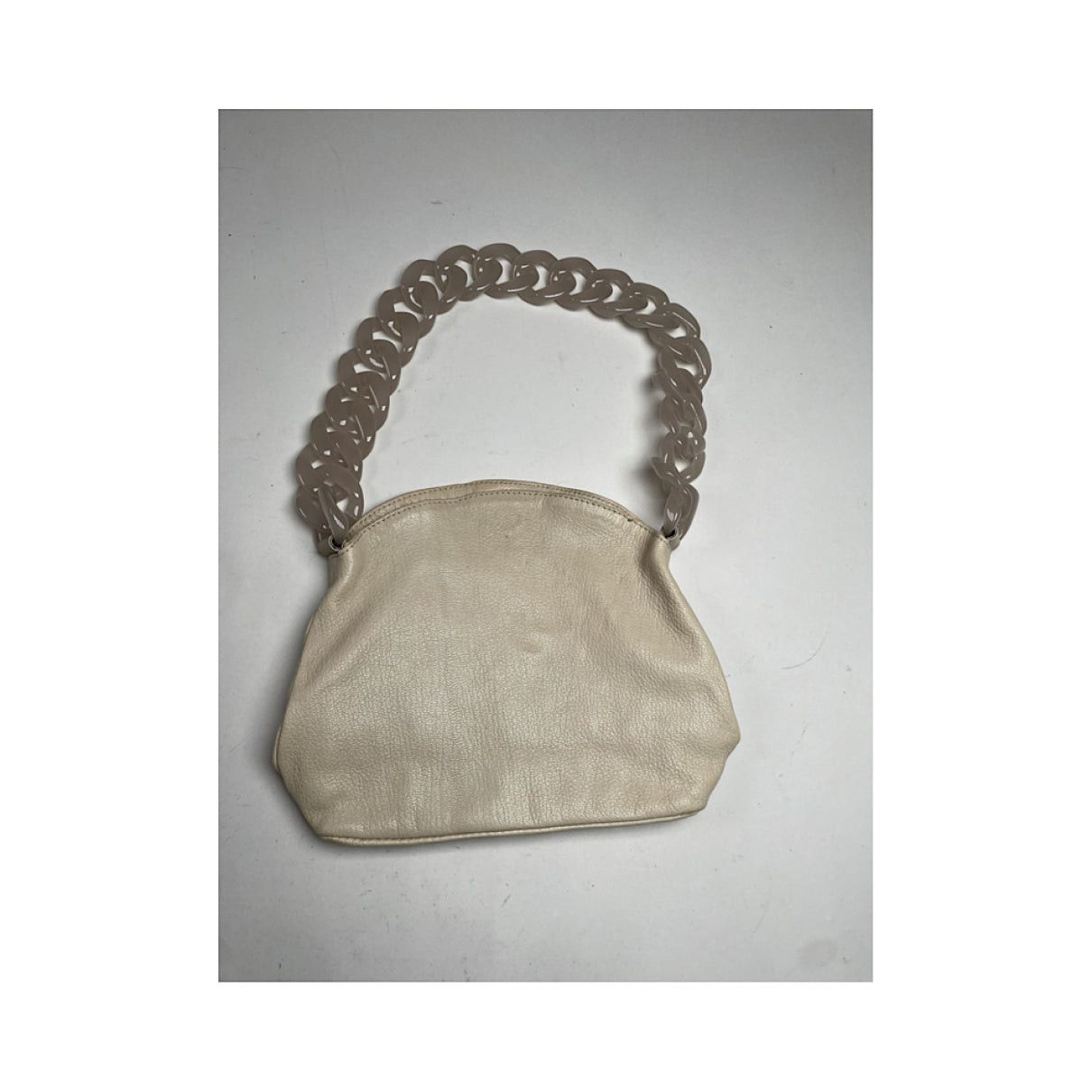 Giorgio Armani Beige Leather Handbag Size ONE SIZE - 2 Thumbnail