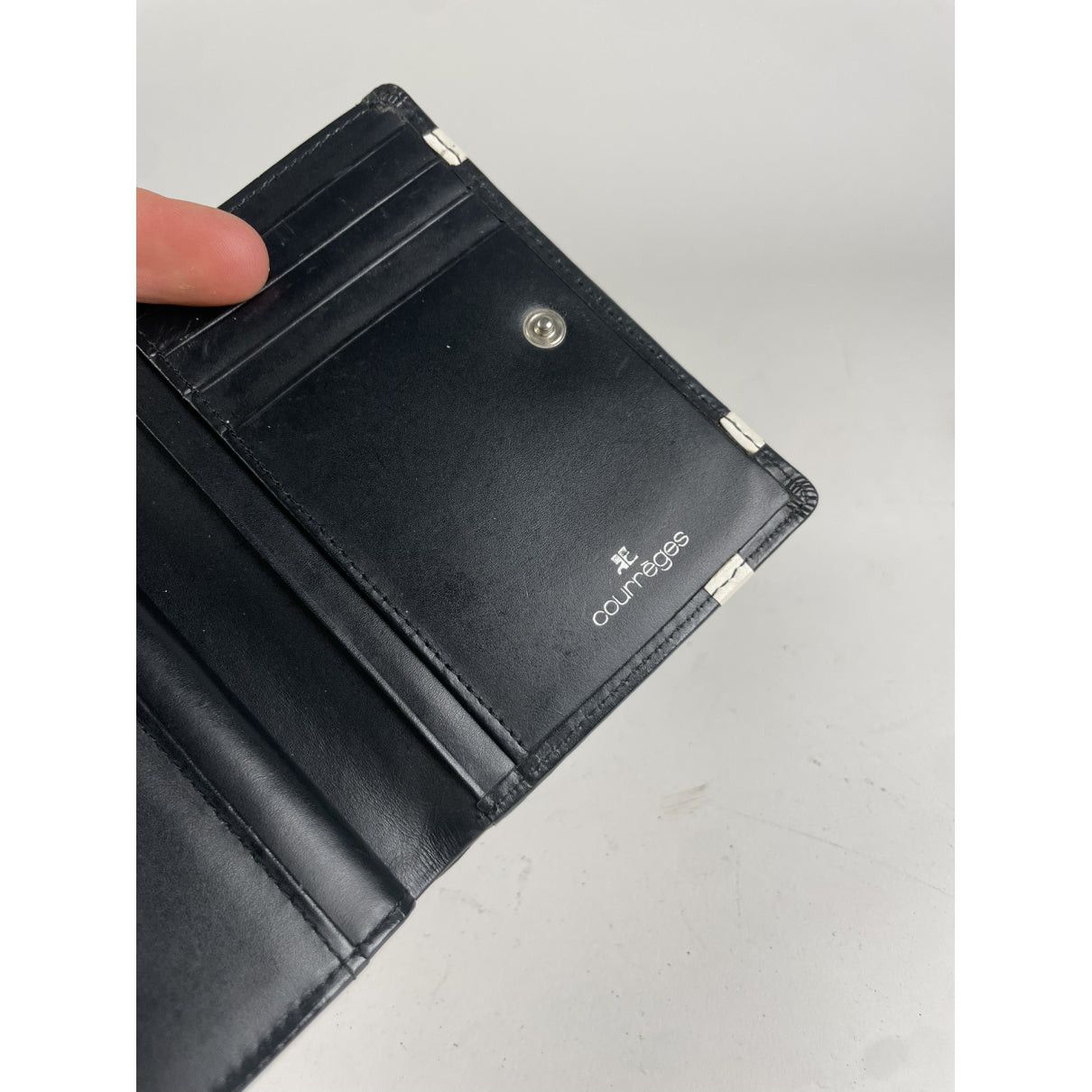 Courreges Courrèges Turquoise Leather Wallet Size ONE SIZE - 4 Thumbnail
