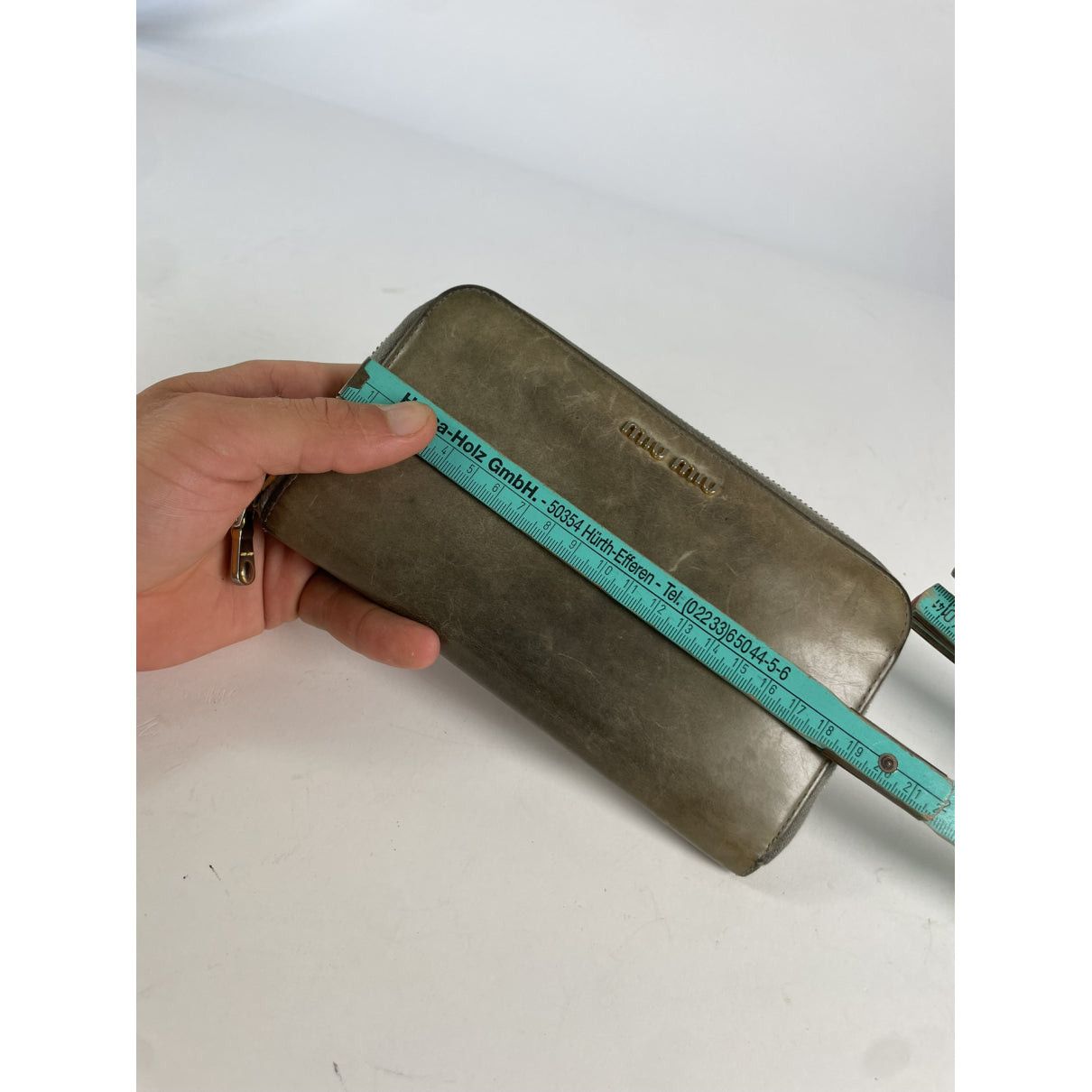 Miu Miu Green Leather Wallet Size ONE SIZE - 5 Thumbnail