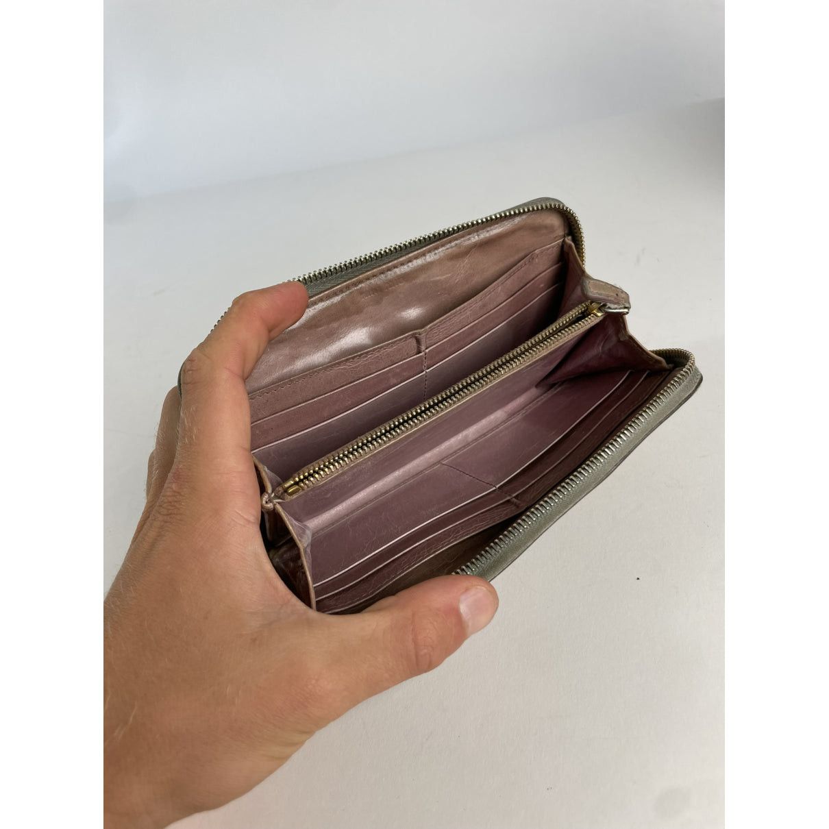 Miu Miu Green Leather Wallet Size ONE SIZE - 3 Thumbnail