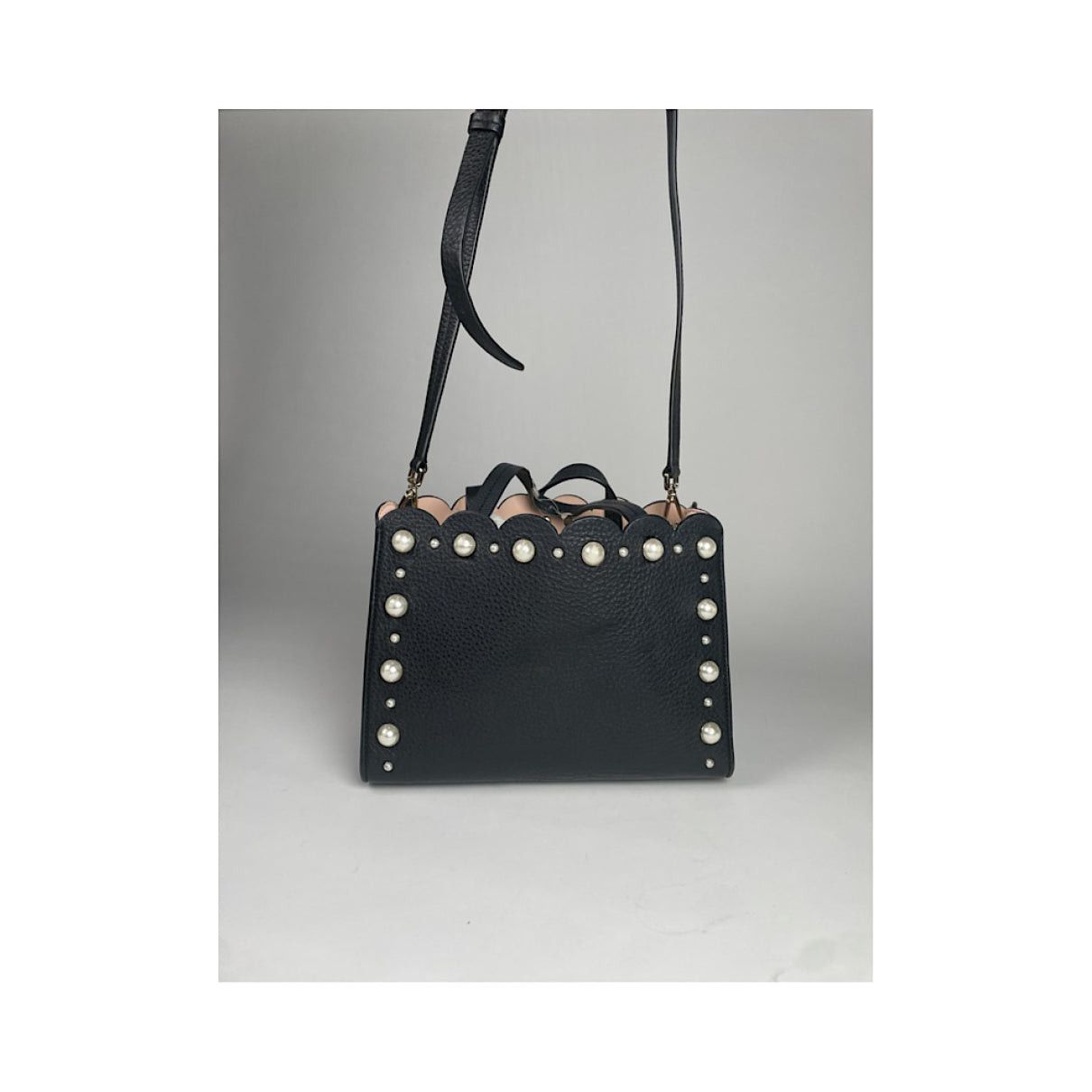 Kate Spade Black Leather Handbag Size ONE SIZE - 4 Thumbnail