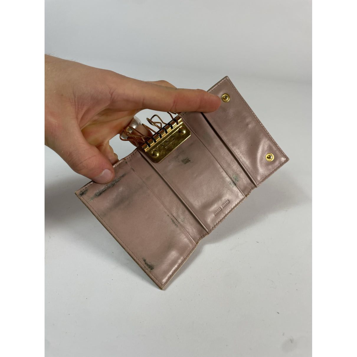 Miu Miu Beige Leather Purse Size ONE SIZE - 3 Thumbnail
