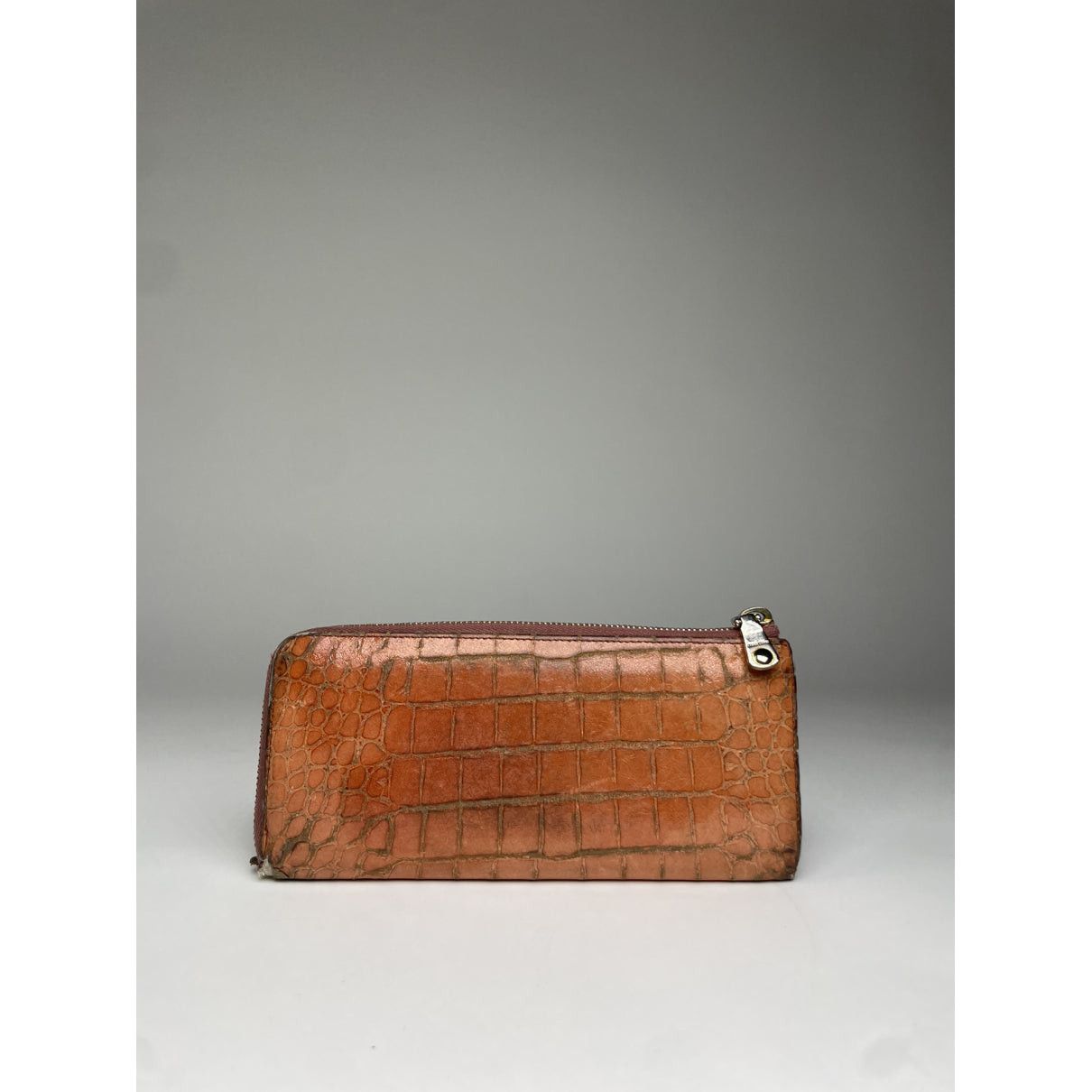Miu Miu Orange Leather Wallet Size ONE SIZE - 3 Thumbnail