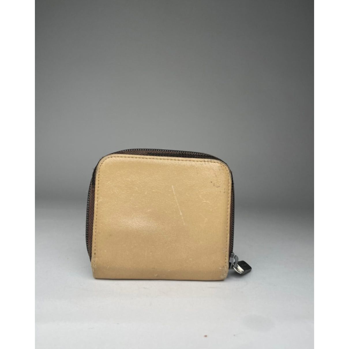 Beige Leather Wallet