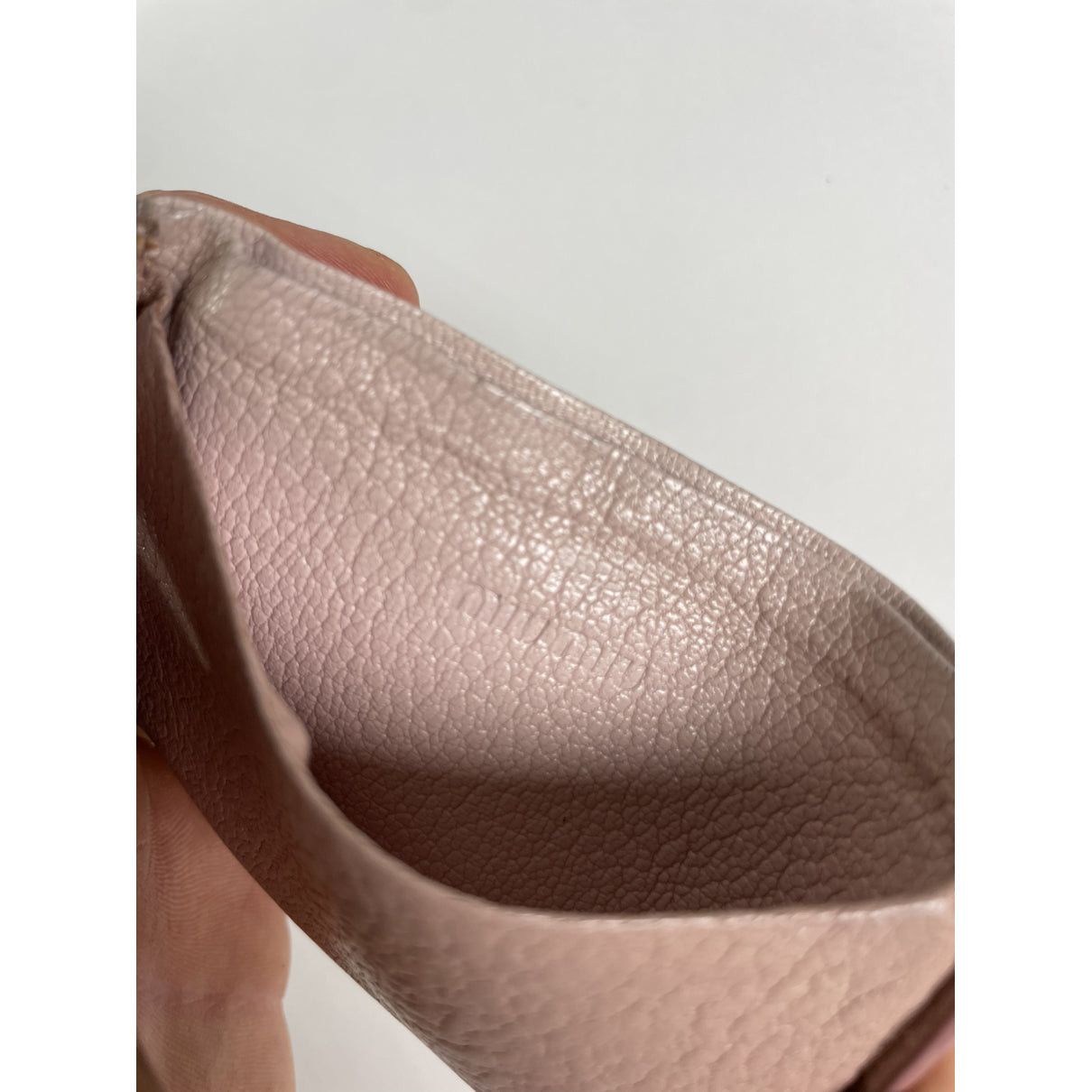 Miu Miu Pink Leather Purse Size ONE SIZE - 4 Thumbnail