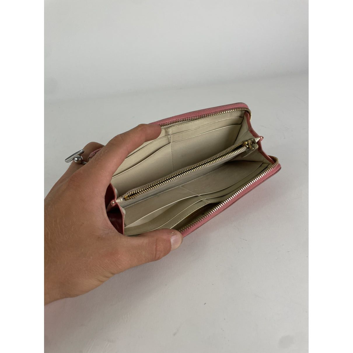 Miu Miu Orange Leather Wallet Size ONE SIZE - 3 Thumbnail