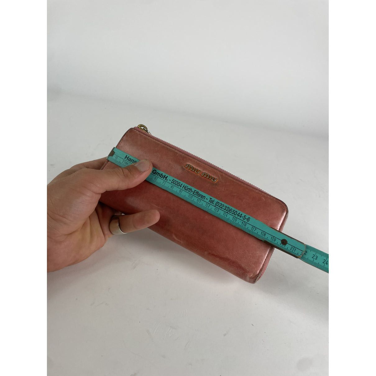 Miu Miu Orange Leather Wallet Size ONE SIZE - 5 Thumbnail