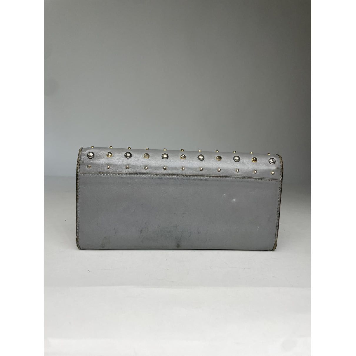 Miu Miu Silver Leather Wallet Size ONE SIZE - 2 Thumbnail