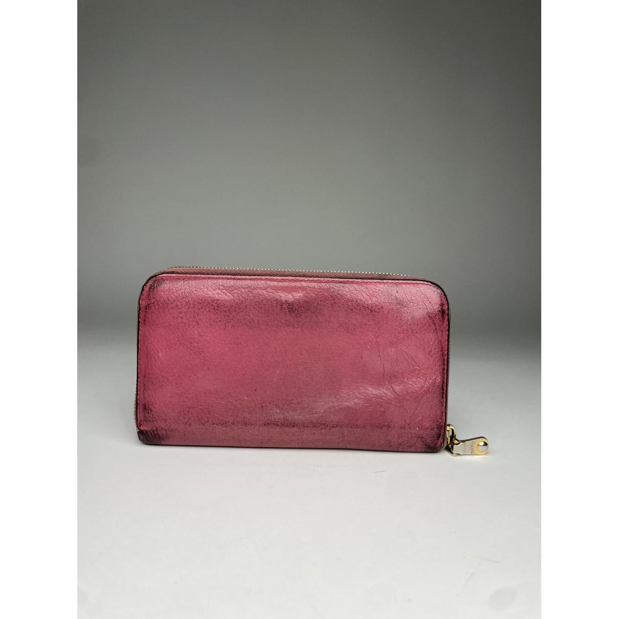 Miu Miu Purple Leather Wallet Size ONE SIZE - 2 Thumbnail