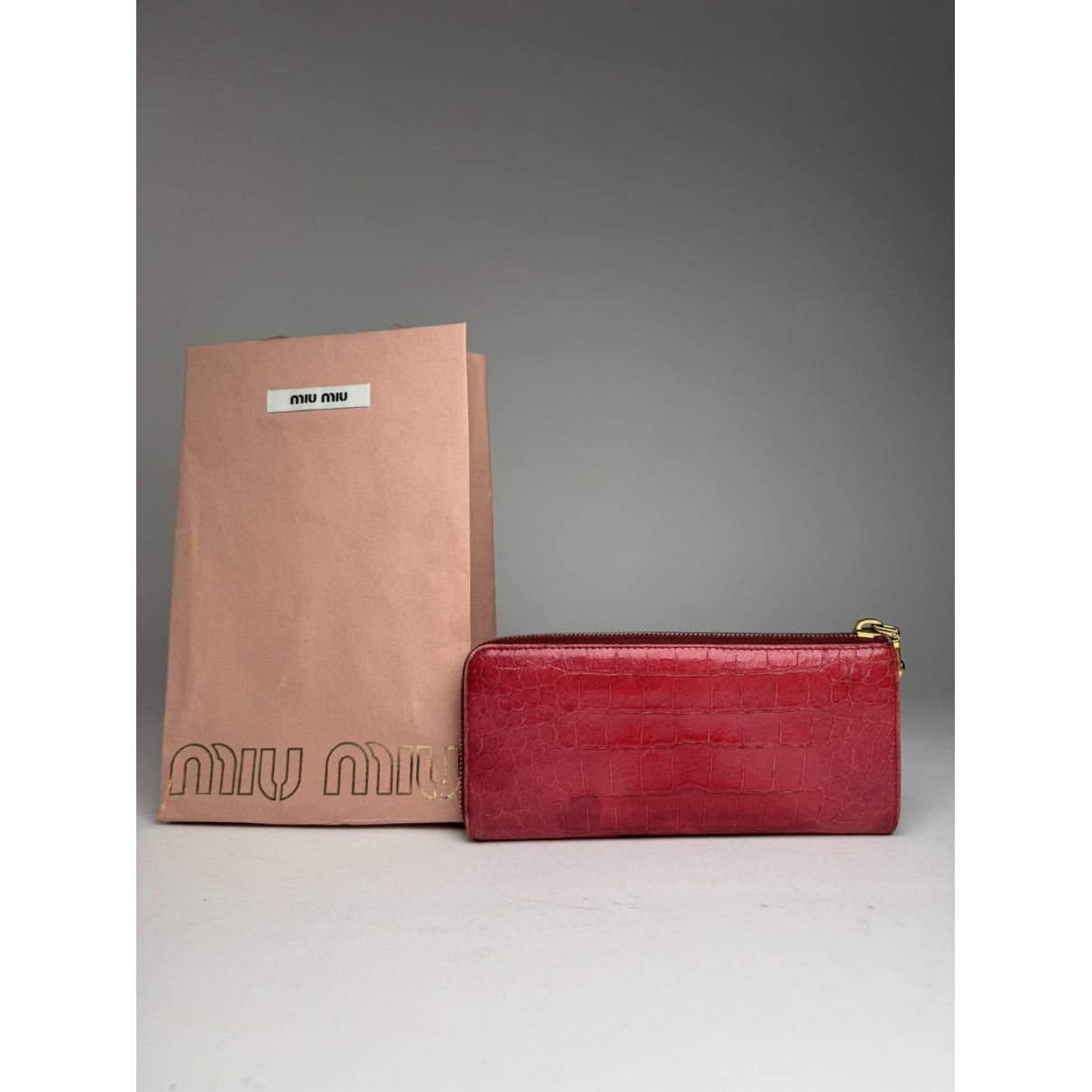 Miu Miu Red Leather Wallet Size ONE SIZE - 2 Thumbnail