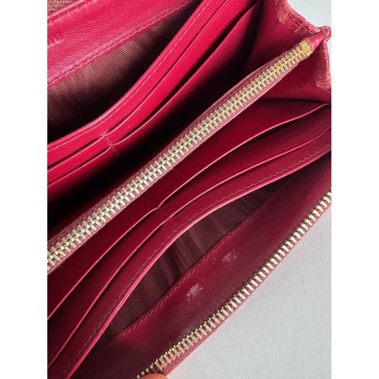 Miu Miu Red Leather Wallet Size ONE SIZE - 4 Thumbnail