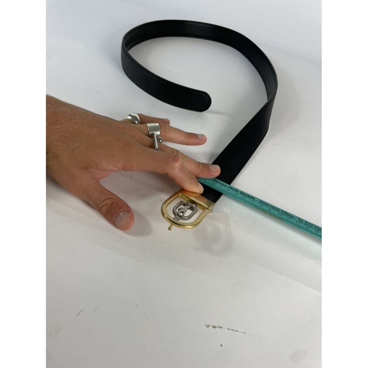 Longchamp Black Leather Belt Size ONE SIZE - 5 Thumbnail