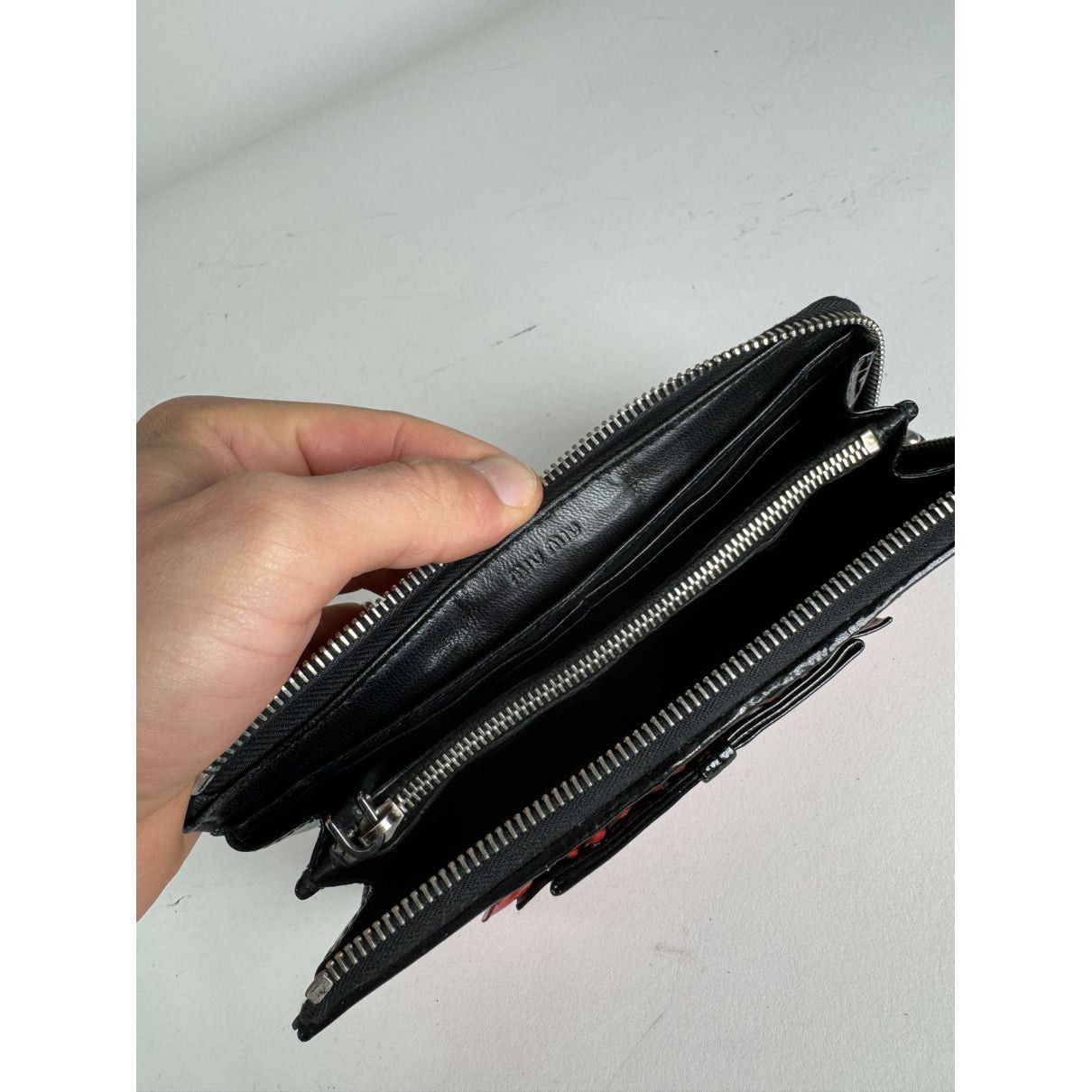 Miu Miu Red Patent Leather Wallet Size ONE SIZE - 4 Thumbnail