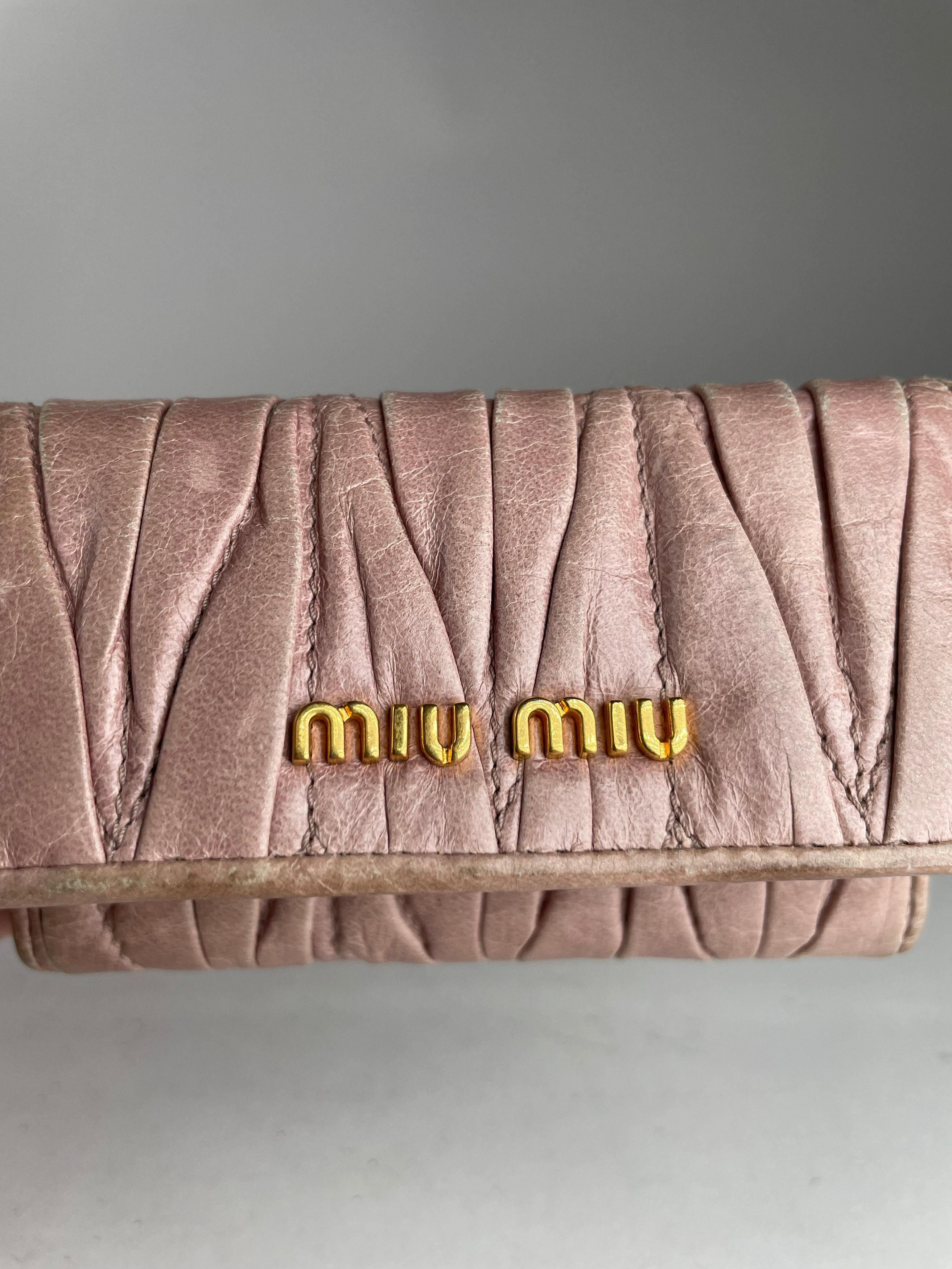 Miu Miu Vintage Metallasse leather Key Holder Rose Size ONE SIZE - 5 Thumbnail