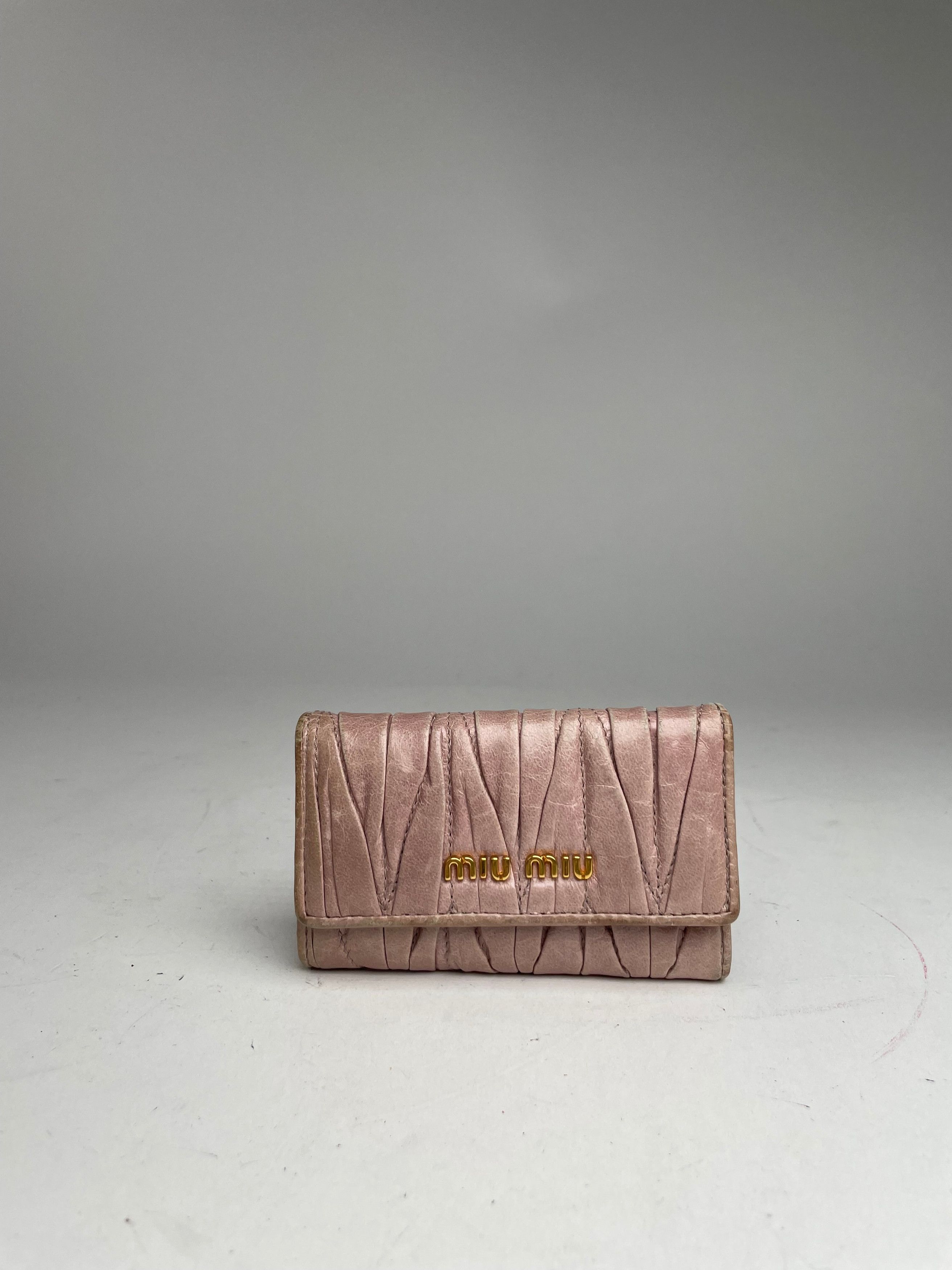 Miu Miu Vintage Metallasse leather Key Holder Rose Size ONE SIZE - 10 Thumbnail