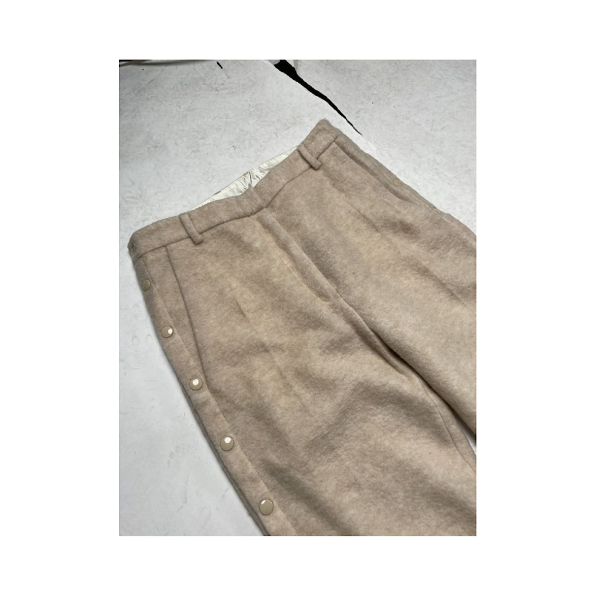 MM6 Beige Wool Trouser Size 30" / US 8 / IT 44 - 3 Thumbnail
