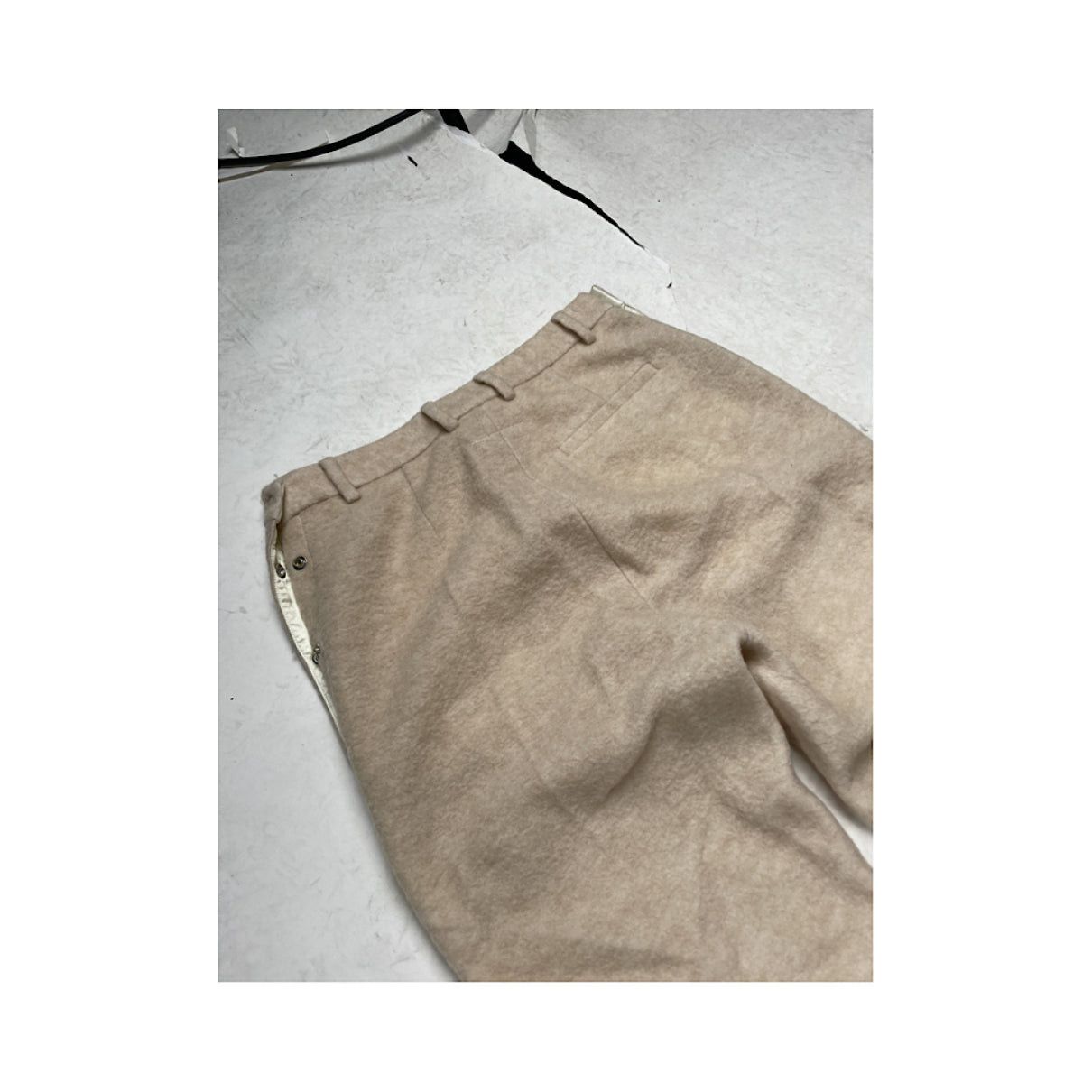 MM6 Beige Wool Trouser Size 30" / US 8 / IT 44 - 2 Thumbnail