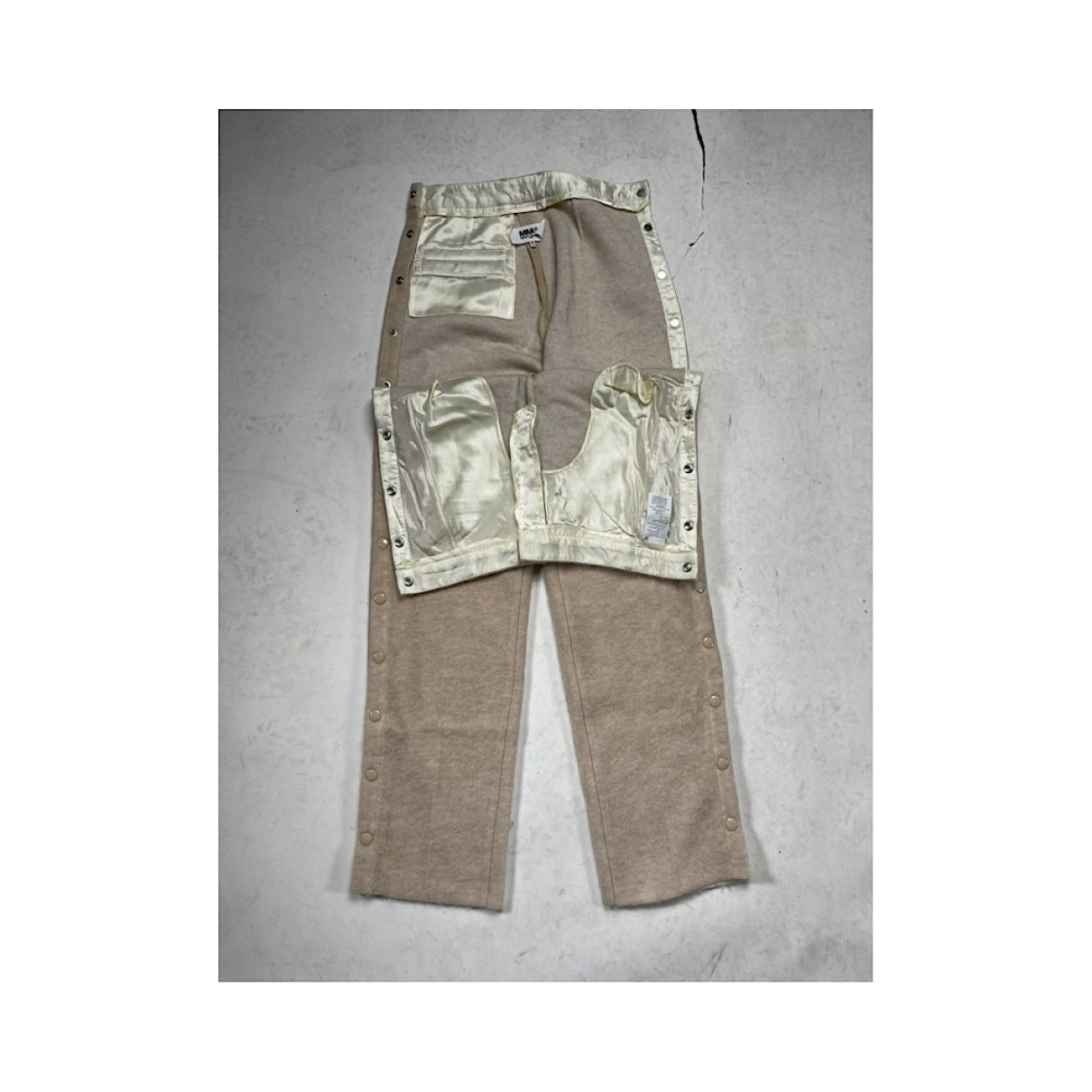 MM6 Beige Wool Trouser Size 30" / US 8 / IT 44 - 4 Thumbnail