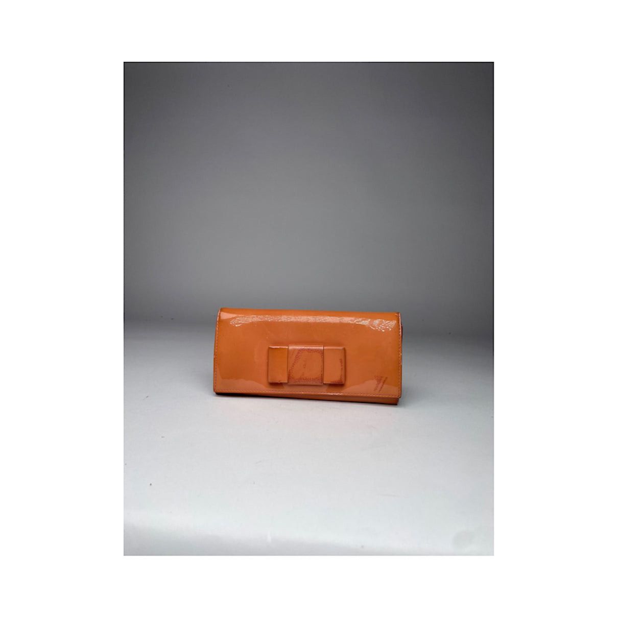 Miu Miu Orange Patent Leather Wallet Size ONE SIZE - 3 Thumbnail