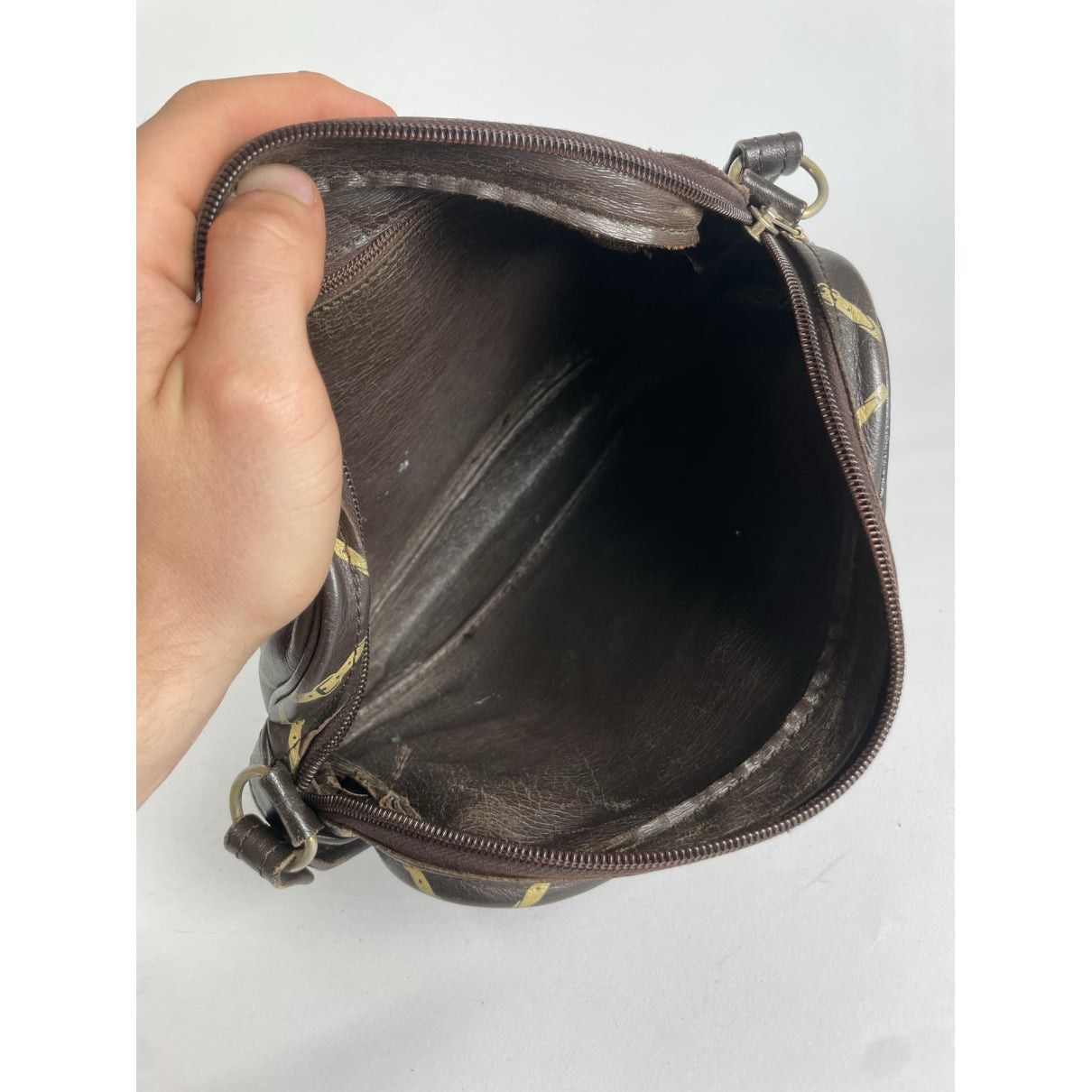 Longchamp Brown Leather Handbag Size ONE SIZE - 2 Thumbnail